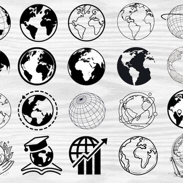 Globe Svg Bundle, Earth SVG, World Svg, World Globe Svg ,Snow Globe Svg Globe Cut Files, Globe SVG, Earth Day Svg,Planet Clipart , Globe Png