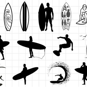 Surfboard SVG, Floral Surfboard SVG, Surf SVG, Surfing, Ocean, Summer, Beach, Hawaiian, Clipart, Files For Cricut, Cut Files, Dxf,Png,Eps