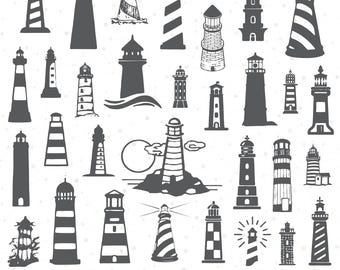 Leuchtturm SVG-Bundle, Leuchtturm Clipart, Leuchtturm PNG-Bundle, Leuchtturm SVG-Schnittdateien für Cricut, Maritim Rahmen, Ozean Rahmen, Nautische Rahmen