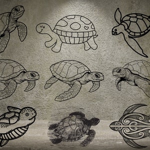 TURTLE SVG, Sea Turtle Svg, Sea Turtles DESIGNS Clipart, Turtle Svg files for Cricut, tortoise svg, Turtle png, turtle silhouette cricut