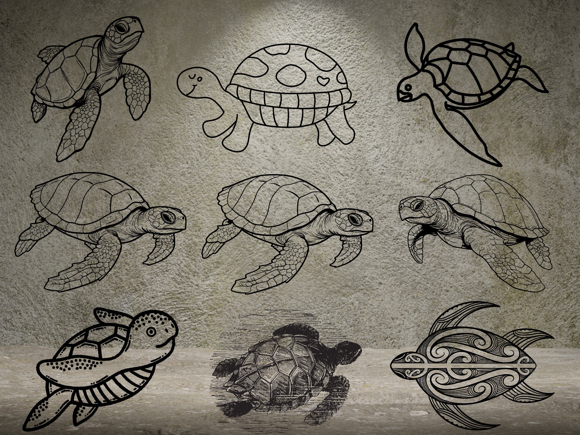 TURTLE SVG, Sea Turtle Svg, Sea Turtles DESIGNS Clipart, Turtle Svg ...