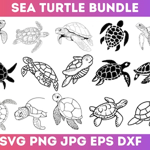 Turtle svg bundle, Sea turtle svg, Cute sea turtle svg, baby turtle svg, Ocean Turtle svg, Turtle cut files for cricut , Ocean Life Svg