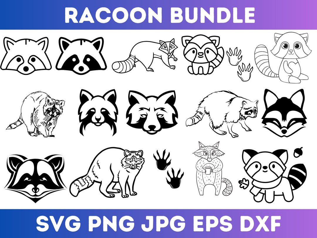 Svg Racoon Rabid Raccoon SVG Bundle, Raccoon Svg, Raccoon Head Svg, Raccoon Png ...
