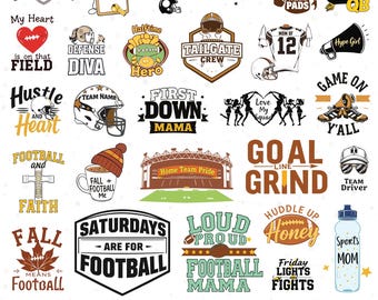 Football SVG Bundle, Football Quotes Svg, football mom svg, Football font svg, Football Designs, Football Game Day svg, Football Name Svg
