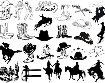 Ultimate Cowboy SVG Bundle, Cowboy Clipart, Cowboy Png, Cowgirl Svg, Cowboy clipart, Cowboy vector, Cowboy cut files, Western Svg