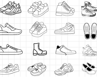Lot de baskets Svg, Images de meilleure qualité, Svg de baskets en couches, Svg de chaussure de basket-ball, Air Basketball, Fichier découpé au laser