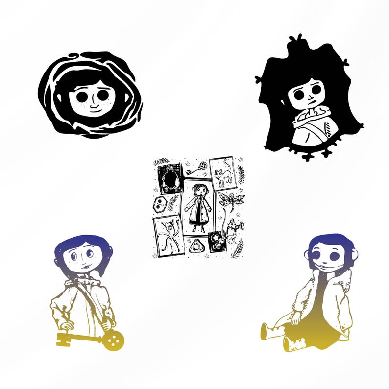 Coraline Svg Bundle, Coraline Clipart for Cricut, Coraline Ghost ...