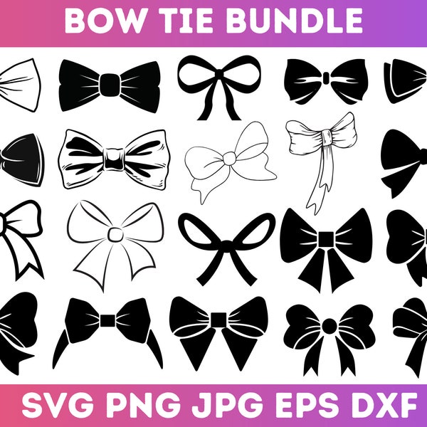 Ribbon Bow SVG Bundle, Ribbon svg, Bow svg, Bow clip art png, Bow Tie SVG, Bow outline SVG, Hand drawn bow clip art, Ribbon Clip Art