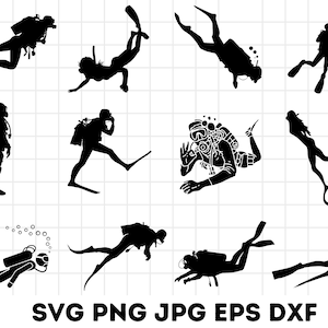 Scuba Diving svg bundle,Scuba Diving silhouette,Scuba diving clipart, Scuba diving vector,Scuba diving for cricut,underwater svg, Commercial