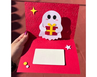 Ghost Pop-Up Card SVG DXF: includes 5 seasonal interchangeable elements – Cricut & Silhouette