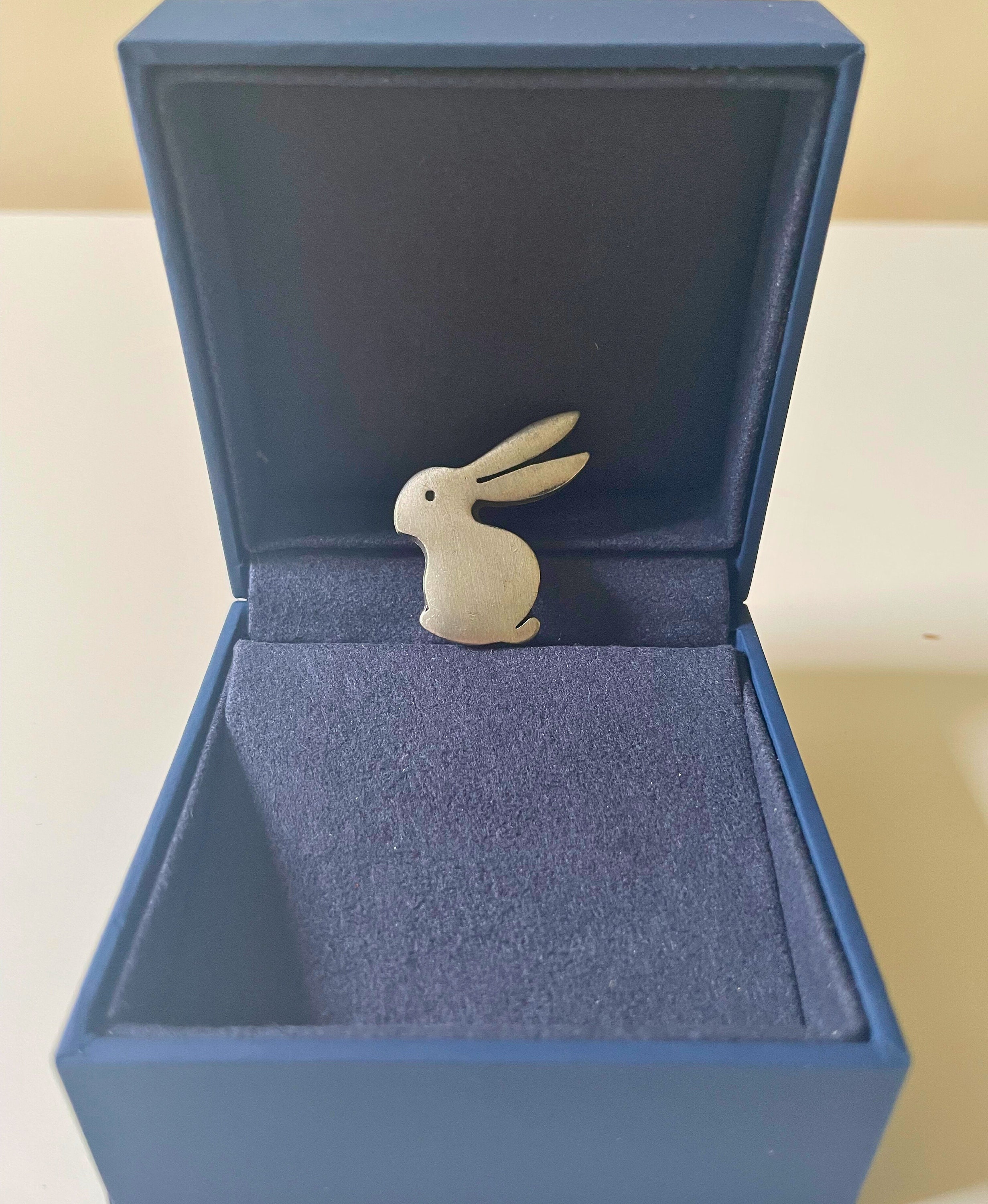 Rune Tennesmed, Rabbit Brooch in Pewter sweden - Etsy