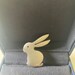 Rune Tennesmed, Rabbit Brooch in Pewter sweden - Etsy