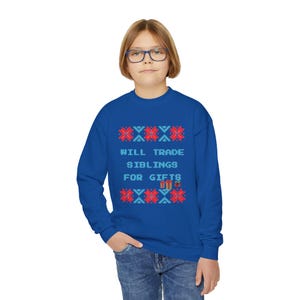 Childrens Christmas Sweater - Funny and Cute Holiday Gift, Youth Sweater, Kids Christmas Jumper, Kids Winter Pullover, Xmas Teen Top