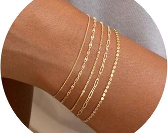 14K Gold Pl for Women - Trendy Waterproof Chain Set, Adjustable Tennis Jewelry Perfect for Everyday Wear - Jewelry - Women Jewelry
