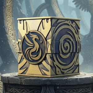 Arcane Spiral Deckbox - Compatibel met MTG, Lorcana, Onepiece, Pokemon en andere - Aanpasbaar voor TCG - 125 kaarten met mouwen