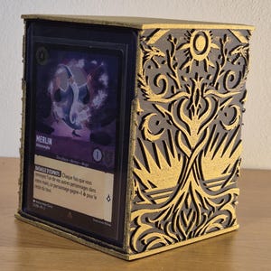 Deck box "Ouroboros Haven" - Élégance et Protection avec top loader présentoir de carte - Magic The Gathering - Lorcana - OP...