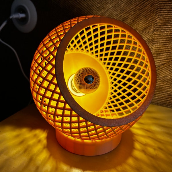 Lampe de table moderne | Lampe décorative imprimée en 3D | "Shade"
