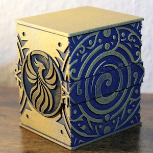 Deck box Arcane Spiral - MTG, Lorcana, Onepiece, Pokemon & autres compatible - Personnalisable pour TCG - 125 Cartes Sleevées
