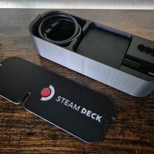 Steam Deck - Boîte de Rangement pour Chargeur (EU/US plug) et Cartes MicroSD