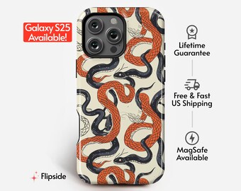 Snake Pattern Art Phone Case | Animal Kingdom Series | iPhone 14 15 16 Pro, Samsung Galaxy s23 s24 s25 Ultra, Google Pixel 7 8 9 Pro +more