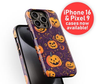パンプキンバイブス スマホケース | ハロウィンシリーズ | iPhone 13 14 15 16 Pro Max、Samsung Galaxy s22 s23 s24、Google Pixel 7 8 9 Pro