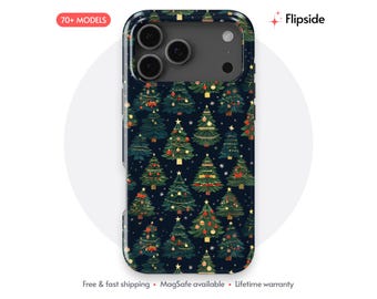 Midnight Fir Garland Bauble Phone Case, Tough Slim MagSafe, for iPhone Galaxy Pixel