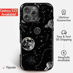 Starry Night Sky Phone Case | Space, Galaxies, Planets & Stars | iPhone 12 14 15 16 Pro Max, Galaxy s23 s24 s25 Ultra, Pixel 7 8 9 + more