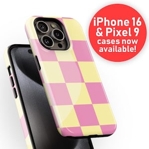 Checked Pattern Phone Case | Checkered Series | iPhone 13 14 15 16 Pro Max, Samsung Galaxy s23 s24, Google Pixel 7 8 9 Pro