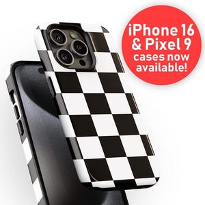 Checkerboard Pattern Phone Case | Checkered Series | iPhone 13 14 15 16 Pro Max, Samsung Galaxy s23 s24, Google Pixel 7 8 9 Pro