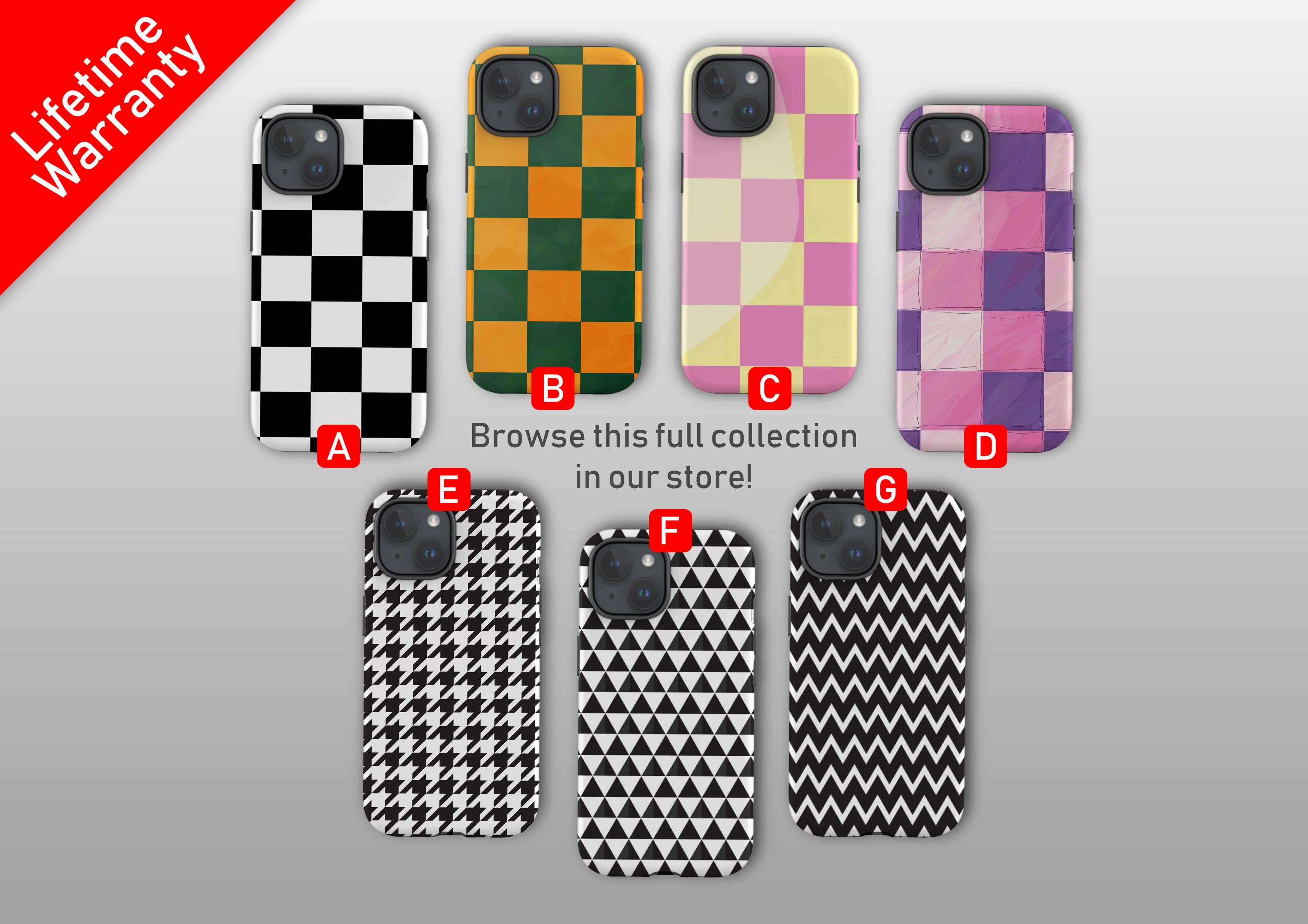 チェッカーパターンの携帯電話ケース | チェッカーシリーズ | iPhone