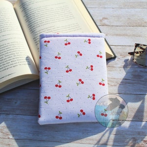 Cute Coquette cherries padded kindle sleeve paperwhite e-reader tablet ebook sleeves fabric case kindle accessories oceancustom kindle cover