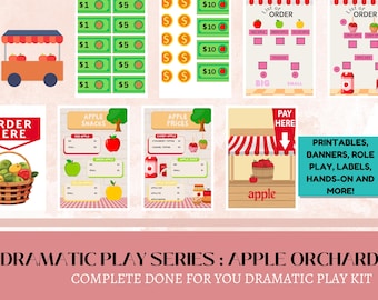 Apple Orchard Dramatic Play Printables | Fall Preschool Activities (Digital Download)