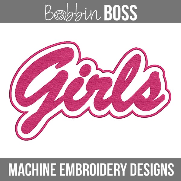 Girls Machine Embroidery Design, Girls Trip, Girls Weekend Design File in 7 sizes to fits common Hoops Instant Download Embroidery File