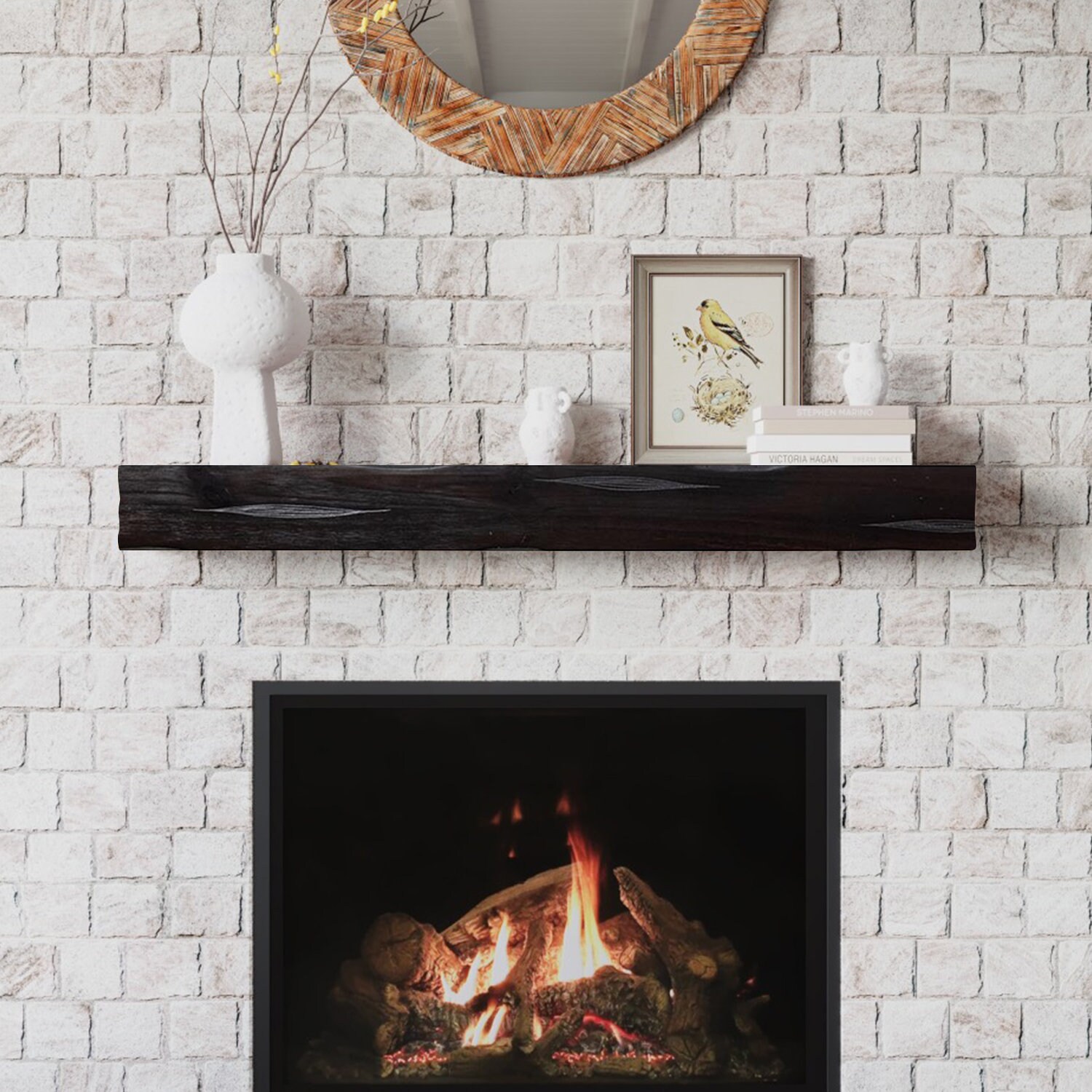 Breckenridge Fireplace Mantel Shelf From Mantels Direct With Optional ...