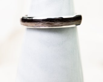 Pet Hair Memorial Ring • Sterling Silver Keepsake Jewellery • Personalised Pet Loss Gift