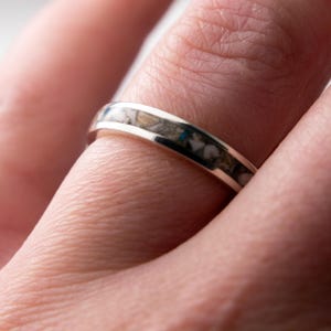 Sterling Silver Cremation Ashes Ring • Memorial Keepsake Jewellery • Personalised Tribute Gift