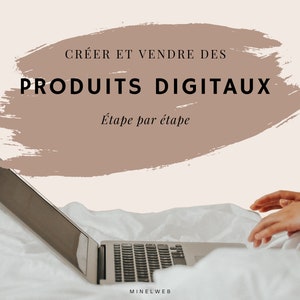 Guide Create and sell digital products with MRR and PLR resale rights e-Book DFY in French selling digital products - Canva