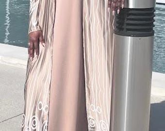 Abaya with slip dress