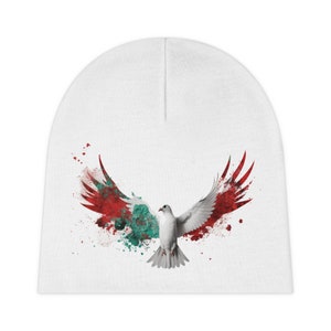 Baby Mütze Unisex, free bird, Palästina, Widerstand, Arabisch, Unterstützen Sie die Sache mit Stil, Keffiyeh, Widerstand, Freies Palästina