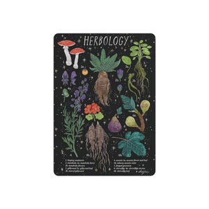 Herbology Plant Metal Sign: Botanical Garden Art