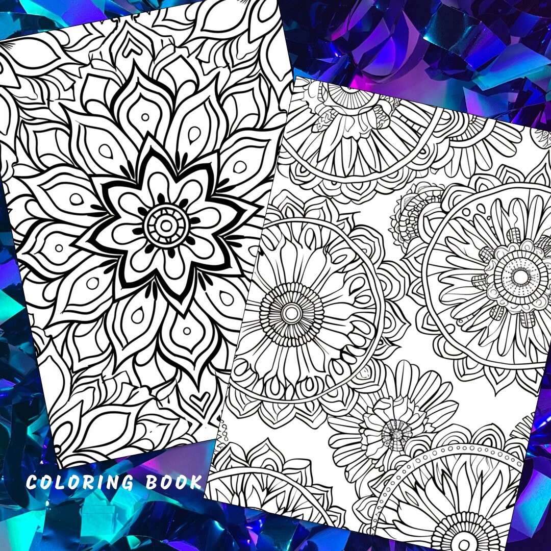 23 Patterns Coloring Page, Mandala Coloring Book, Pattern Coloring Book ...