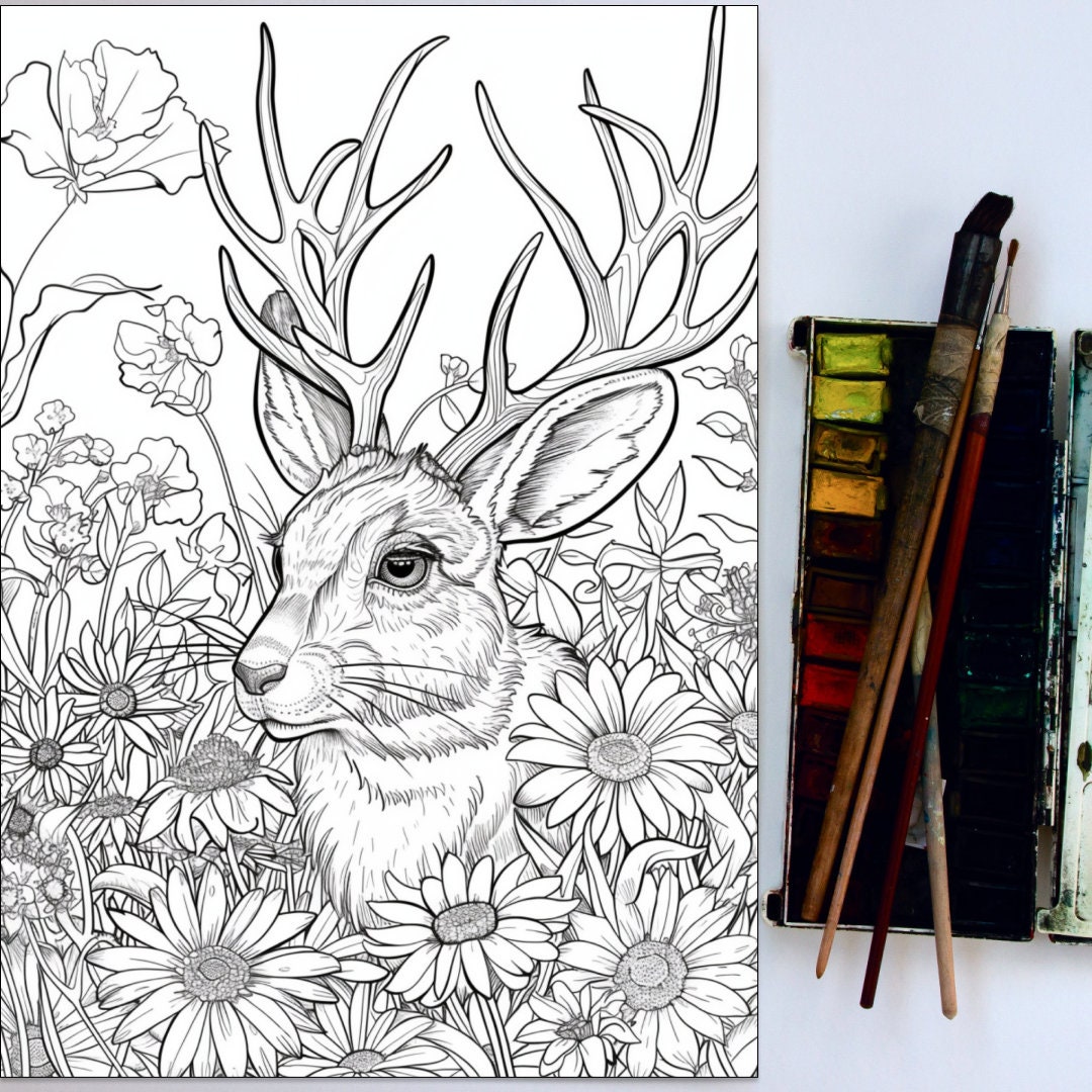 23 Fantasy Animal Coloring Page, Fantasy Coloring,animal Coloring Book