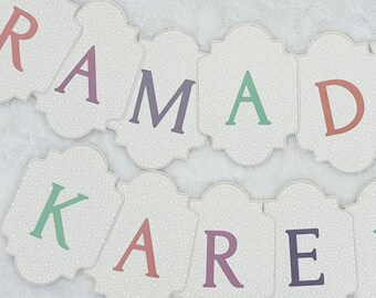 Ramadan & Eid Mubarak Banner Set | Islamische Partydekorationen (2er-Set) für Ramadan, Eid Feiern, Haus, Bibliothek, Schule und Moschee