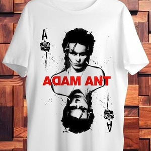 Maglietta Ace of Ants Adam Ant che gioca a Joker Card. Regalo ideale. Maglietta unisex da uomo e da donna
