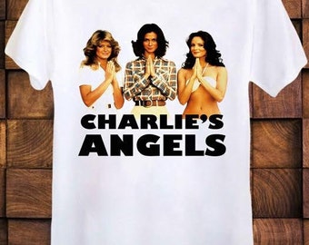 Charlie's  Angels T shirt  TV Farrah Fawcett Hawaii T Shirt Unisex Men’s Ladies Top Tee T Shirt