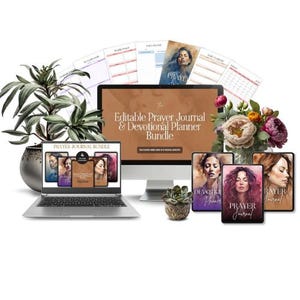 PLR Prayer Journal Bundle: Canva Editable Templates (Digital Download)