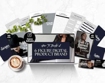 Digital Product Brand Builder: Canva Templates, MRR + PLR Ebook