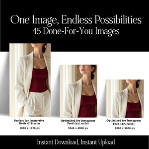 Luxury Feminine Branding Stock Photos | 100+ Neutral Canva Images | Faceless Marketing Content Bank | Square Story & Portrait Sizes