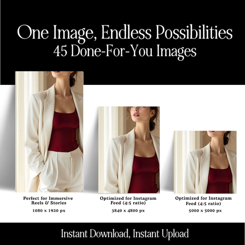 Luxury Feminine Branding Stock Photos | 100+ Neutral Canva Images | Faceless Marketing Content Bank | Square Story & Portrait Sizes