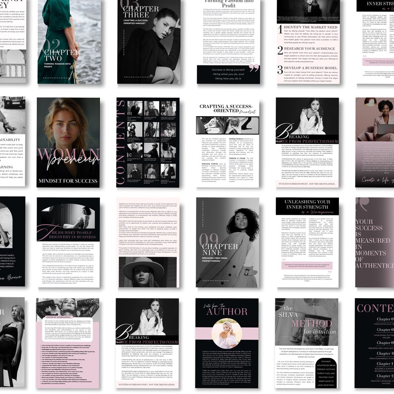 Mindset Ebook PLR, Womanpreneur Confidence, Women Success Guide, Master Resell Rights Bundle